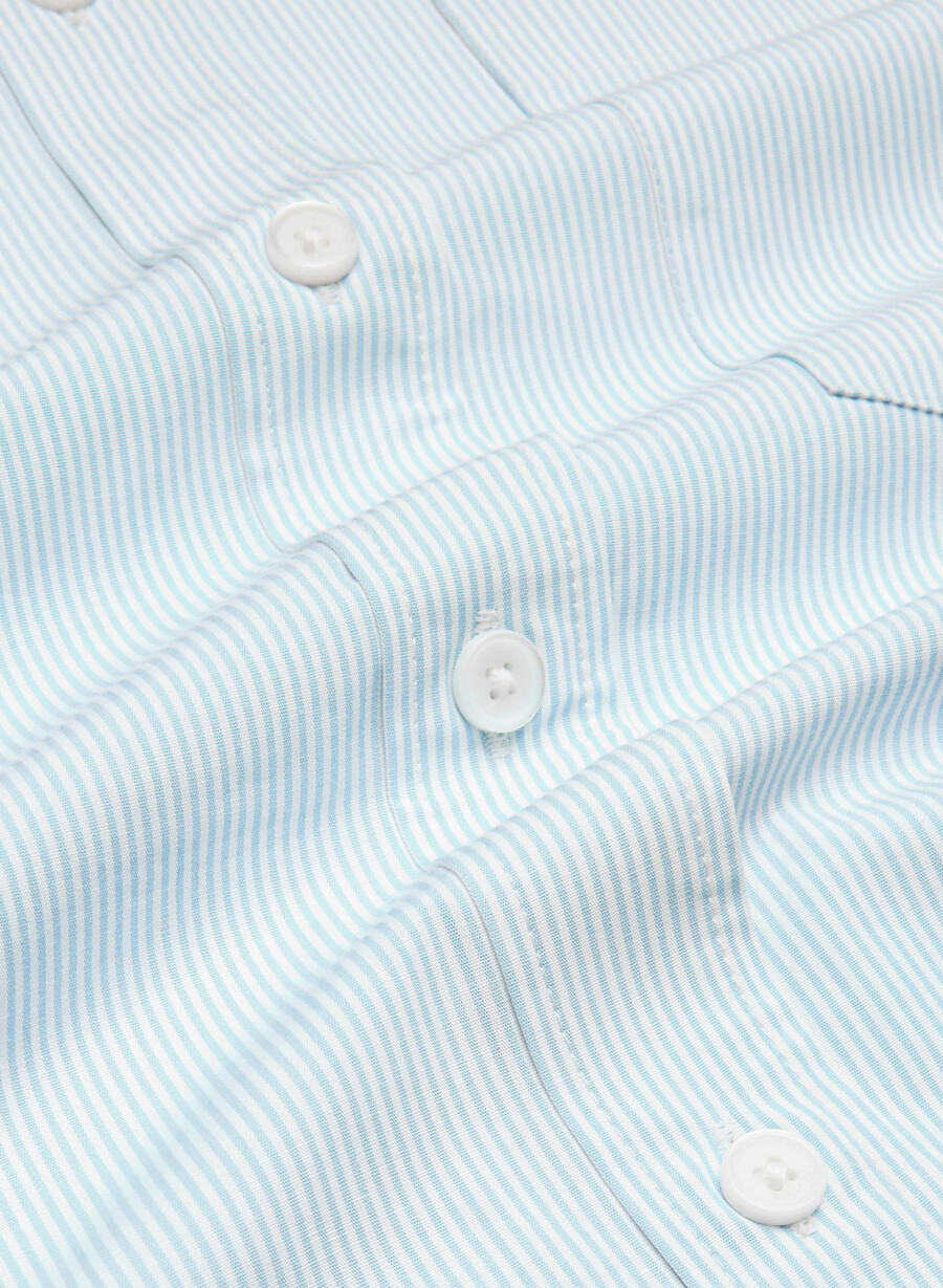 outro oversized poplin-skjorte ingd strp w crnfl b