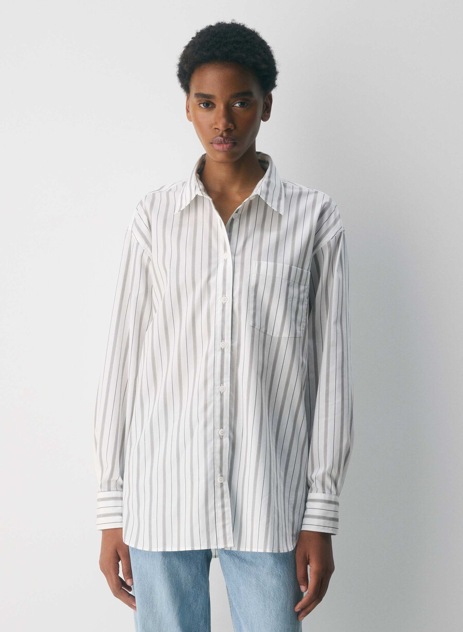 outro oversized poplin-skjorte joely strp bt wtcl