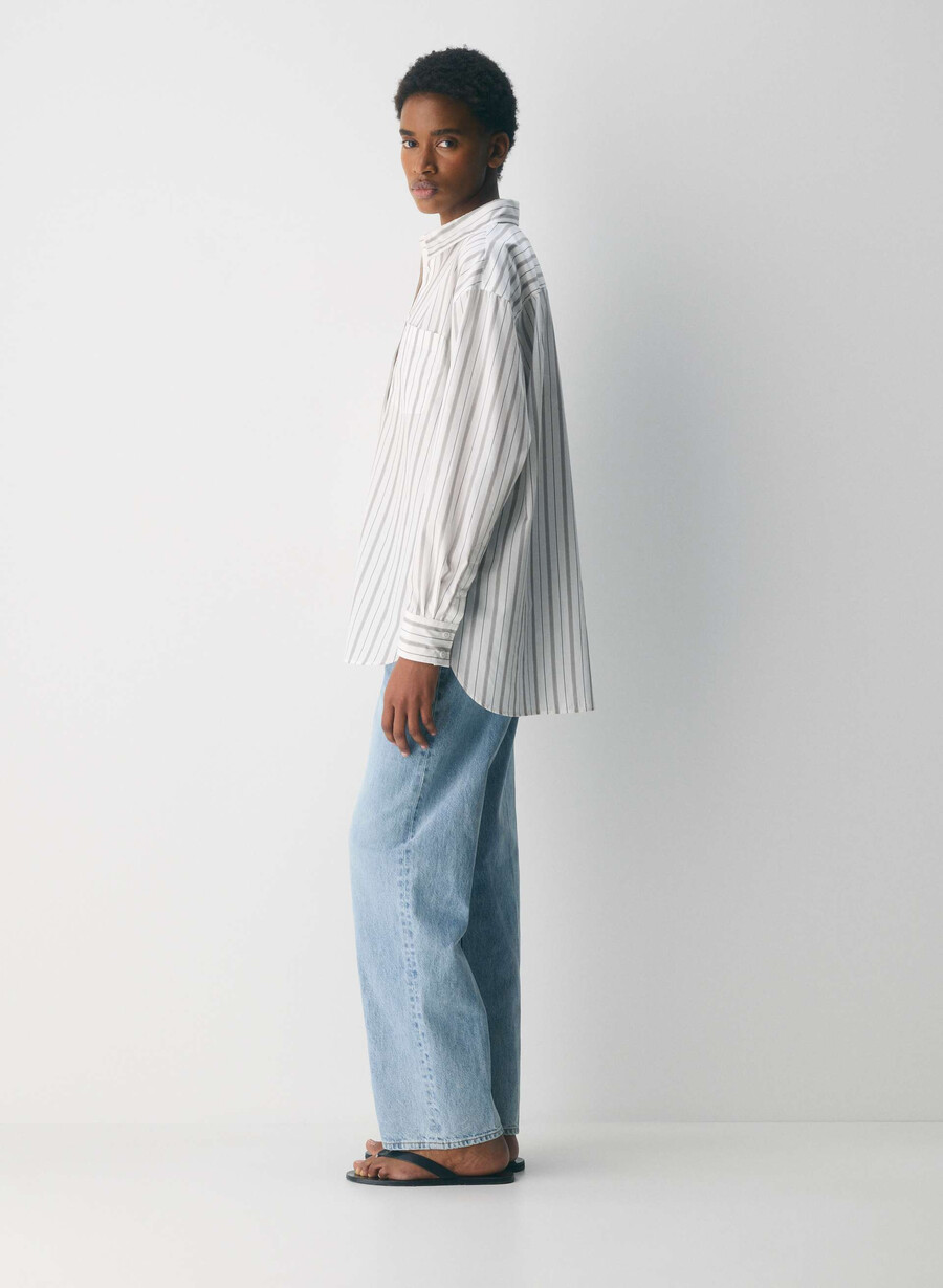 outro oversized poplin-skjorte joely strp bt wtcl