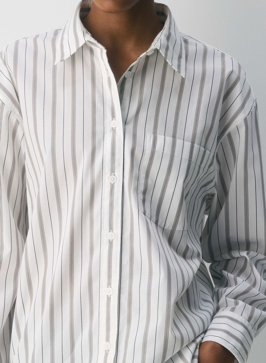 outro oversized poplin-skjorte joely strp bt wtcl