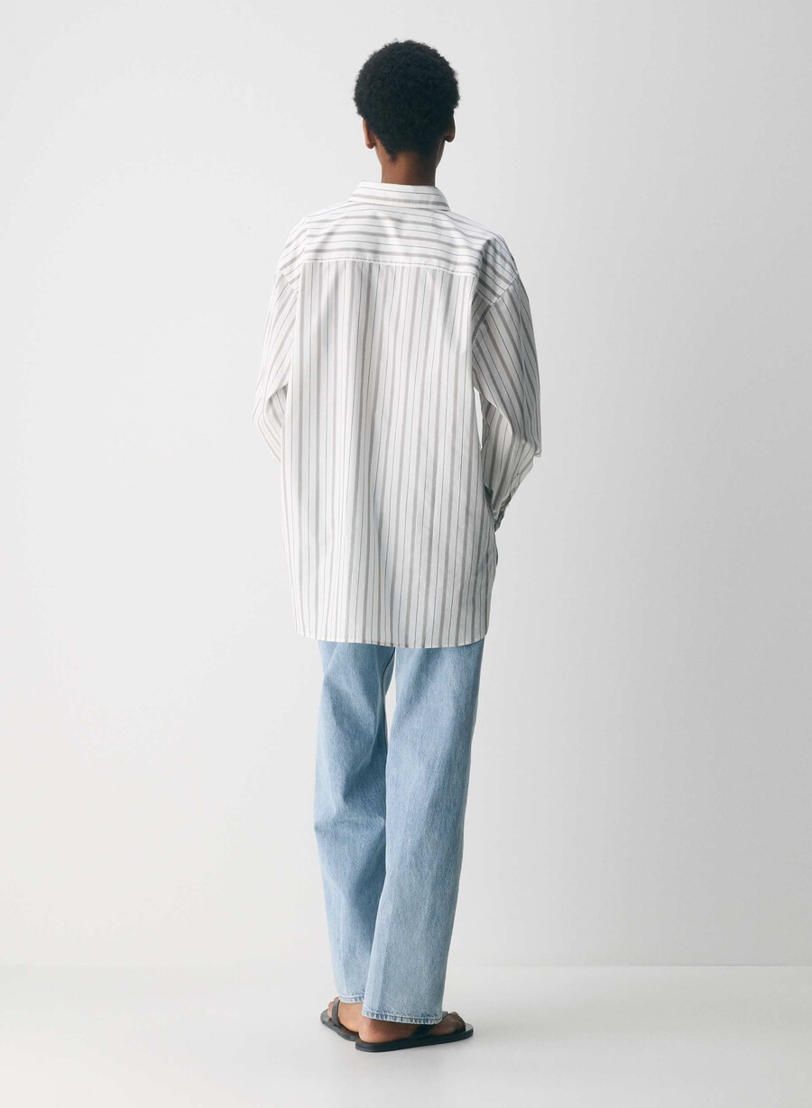 outro oversized poplin-skjorte joely strp bt wtcl