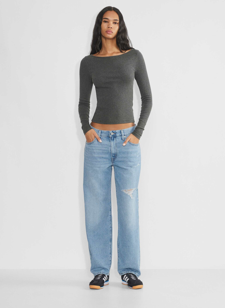 levis baggy dad jeans i midten med dmg