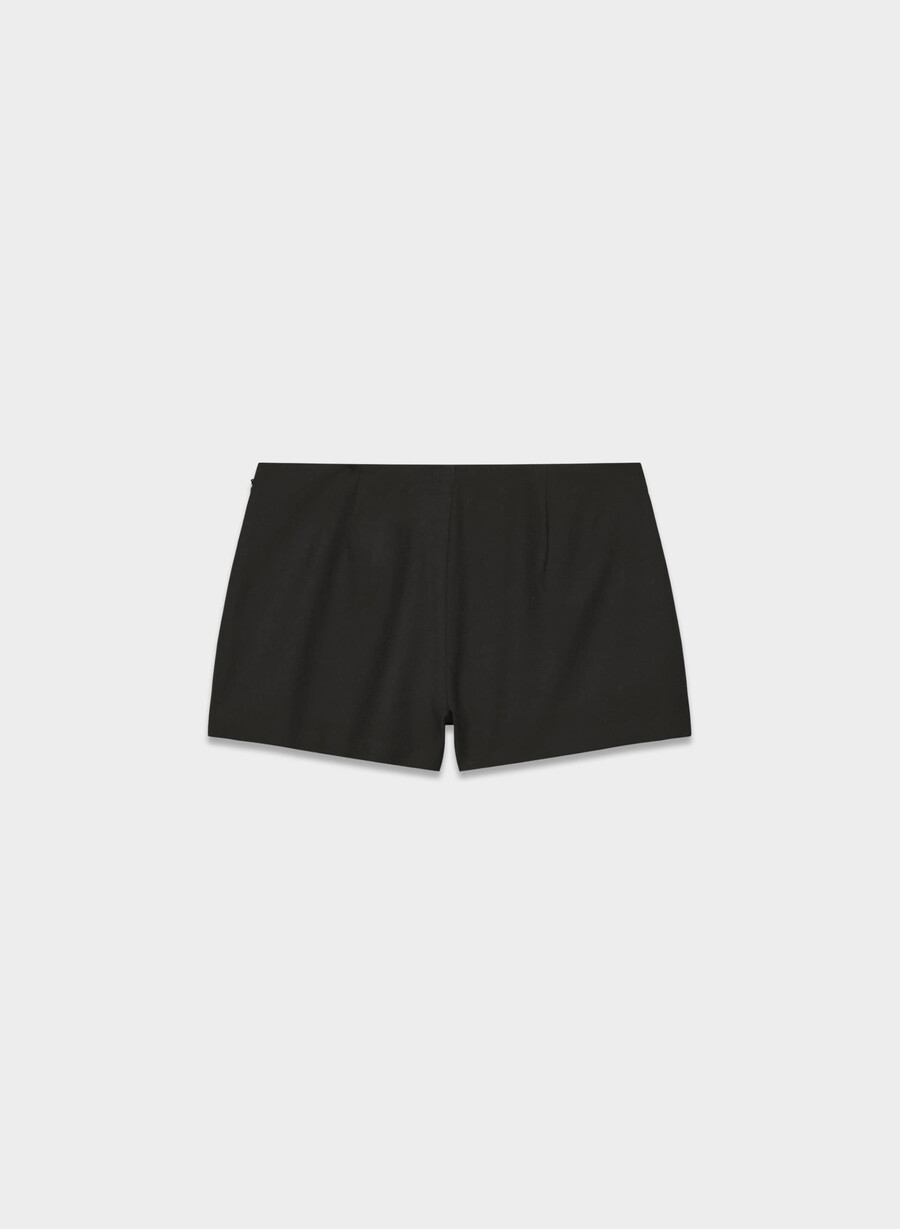 flame skort black