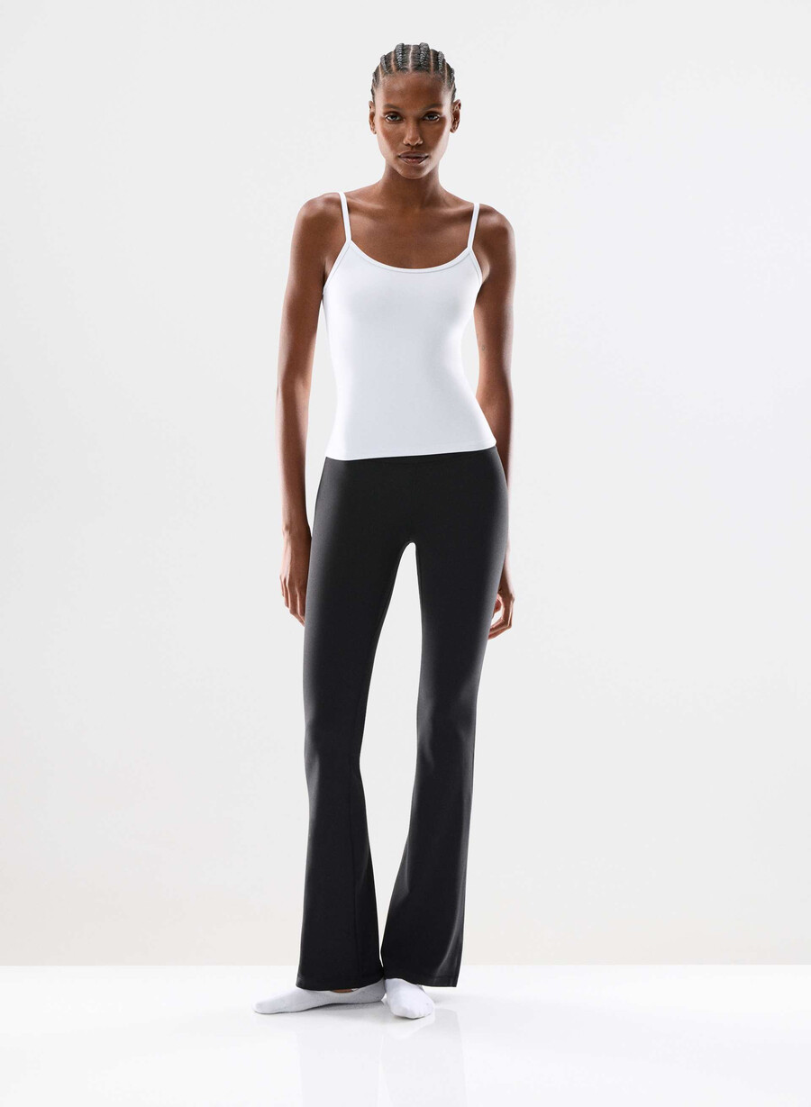 butter cheeky høy-rise flare 32 leggings svart