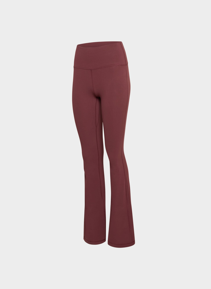 butter cheeky høyt midje slengbukse 32 tommer i sumac burgundy
