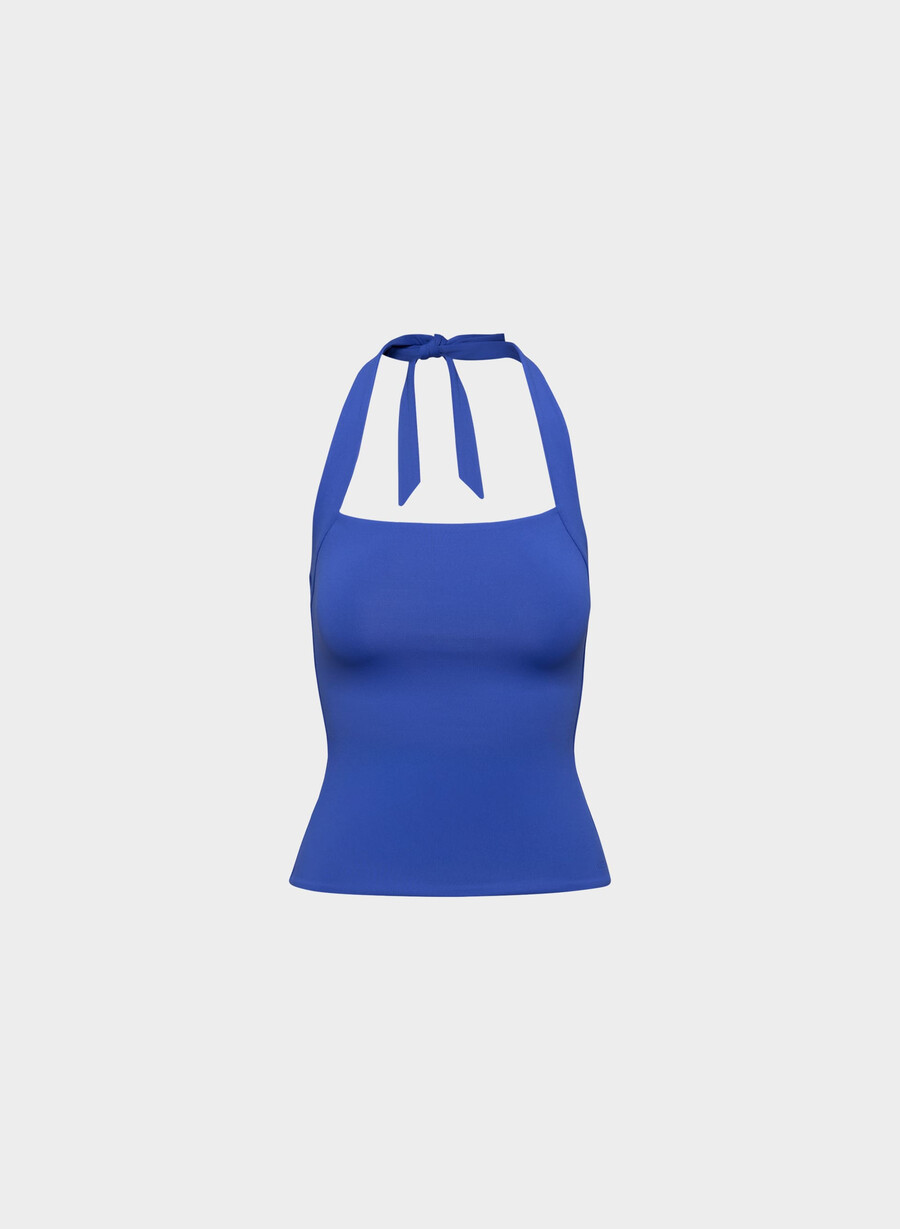 original contour optimum halter topp ablaze blÅ