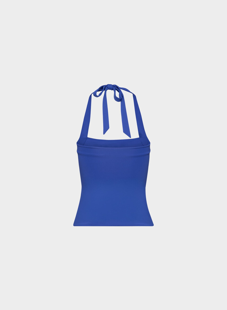 original contour optimum halter topp ablaze blÅ