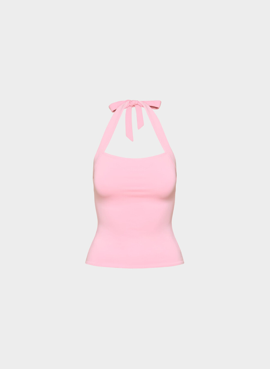 original contour optimum halter topp jellybean rosa