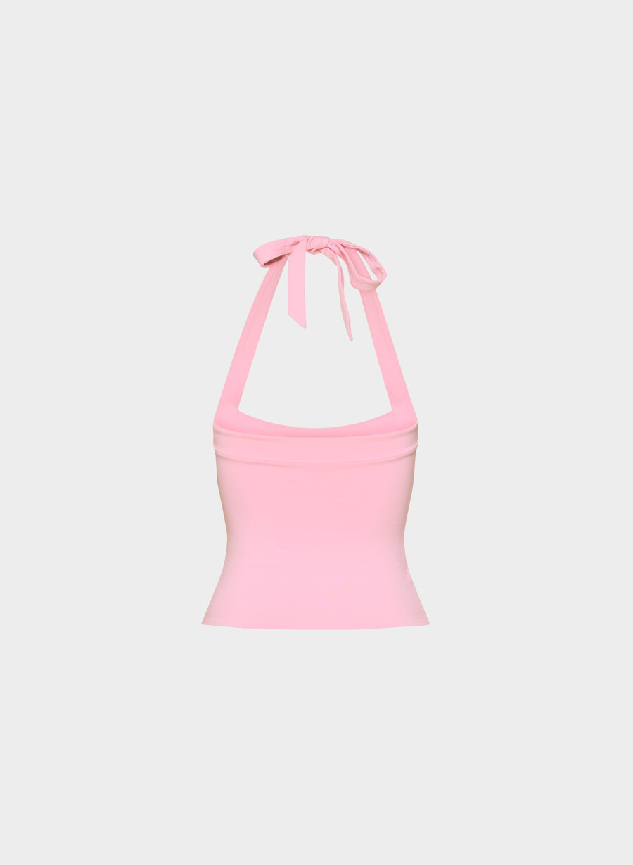 original contour optimum halter topp jellybean rosa