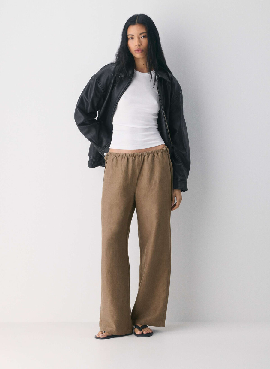 cruiselinen artisan pant folio brun