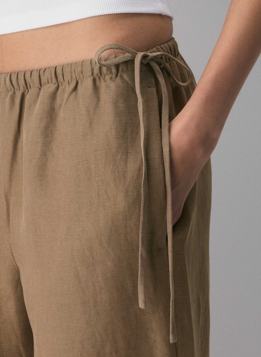 cruiselinen artisan pant folio brun
