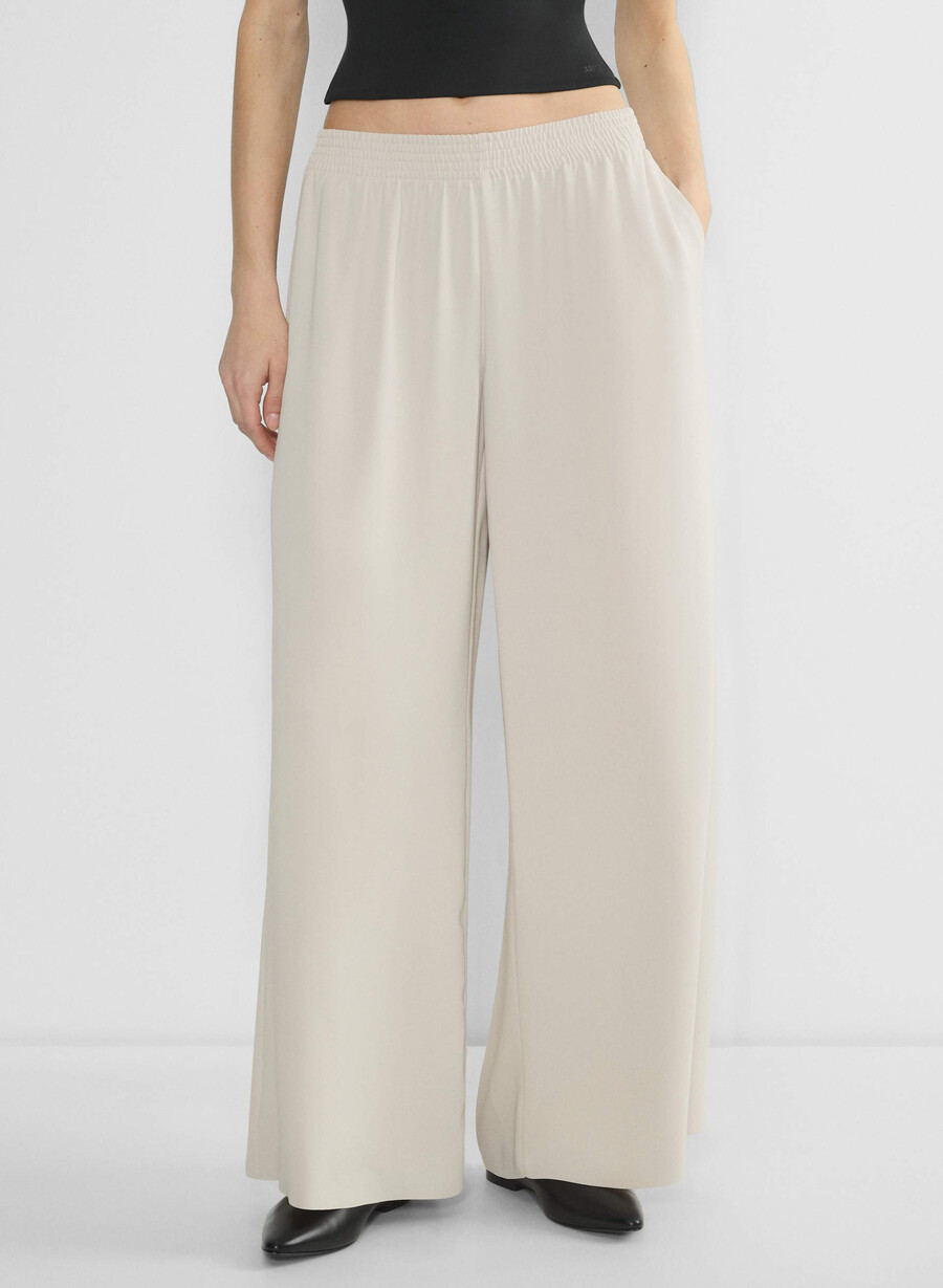 parker palazzo-bukse - studio drape matte perle