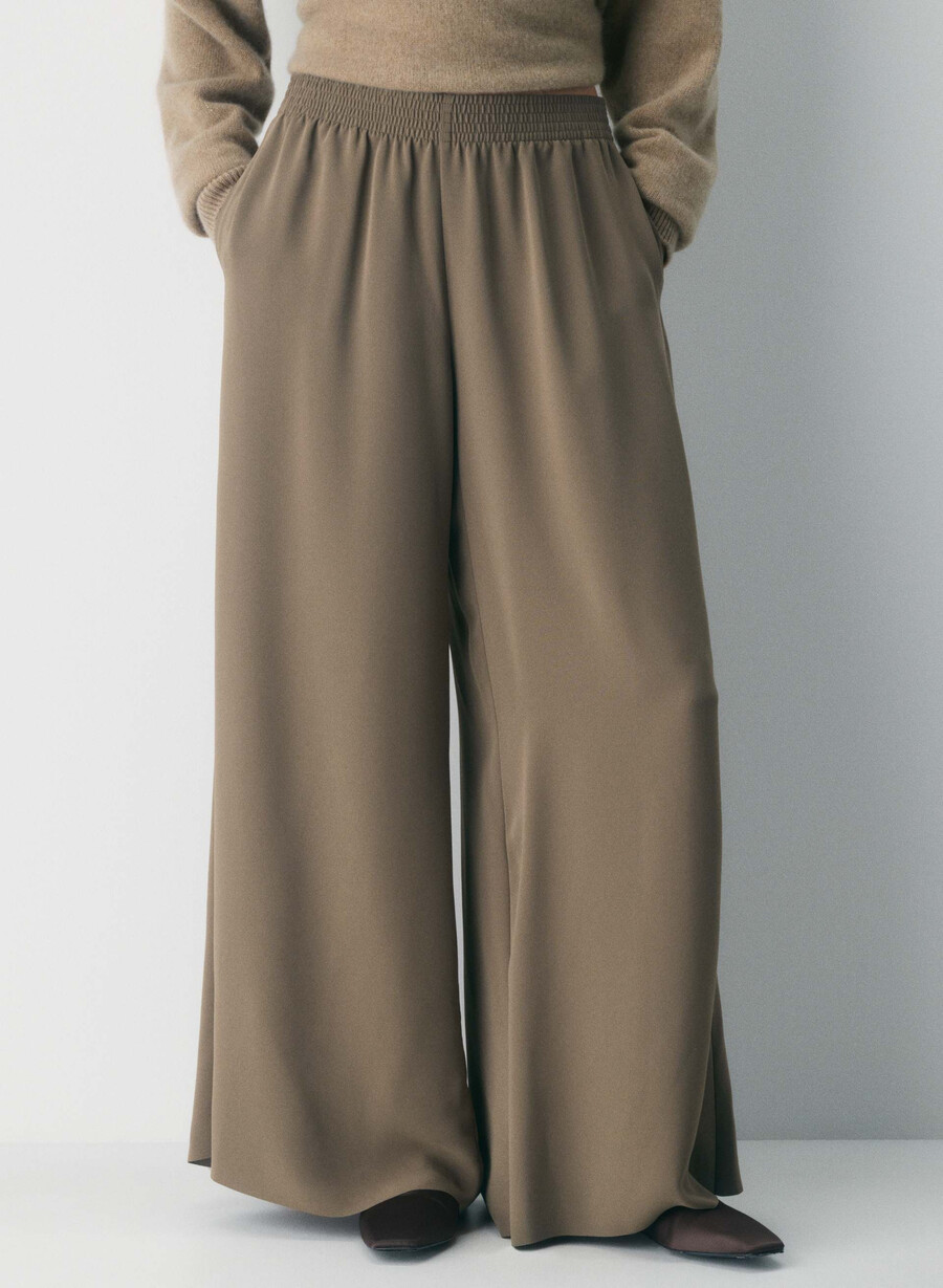 parker palazzo-bukse - studio drape cola taupe
