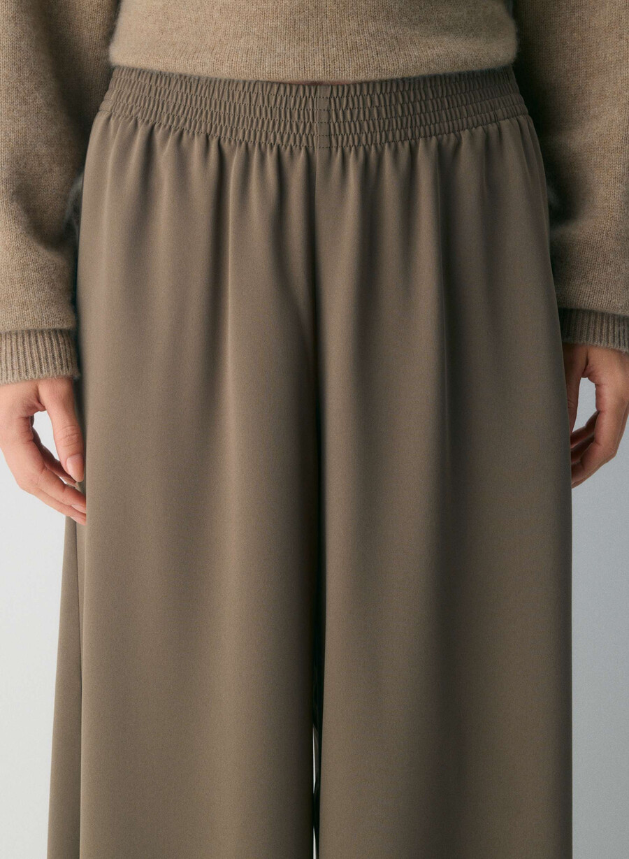 parker palazzo-bukse - studio drape cola taupe