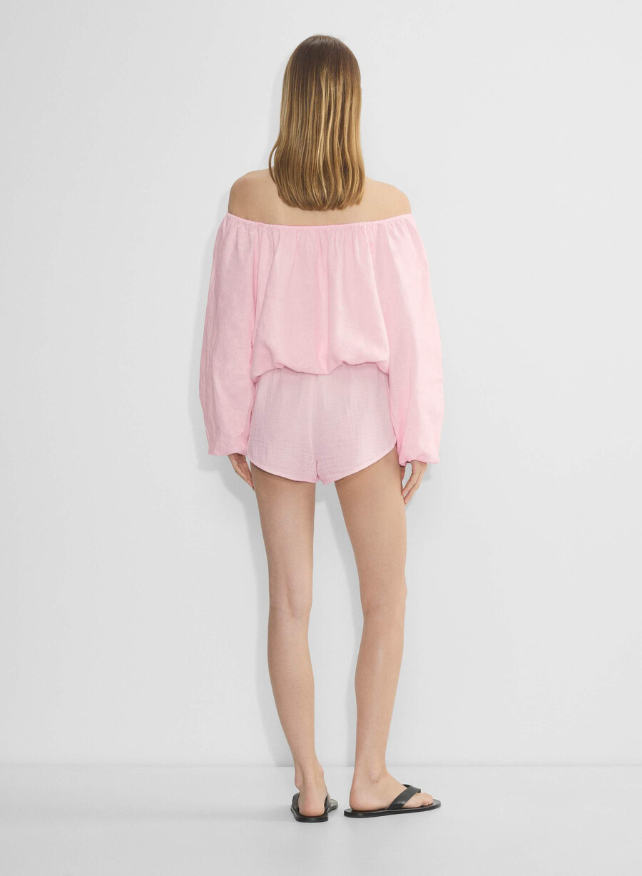 airplush cotton villa short villa rosa