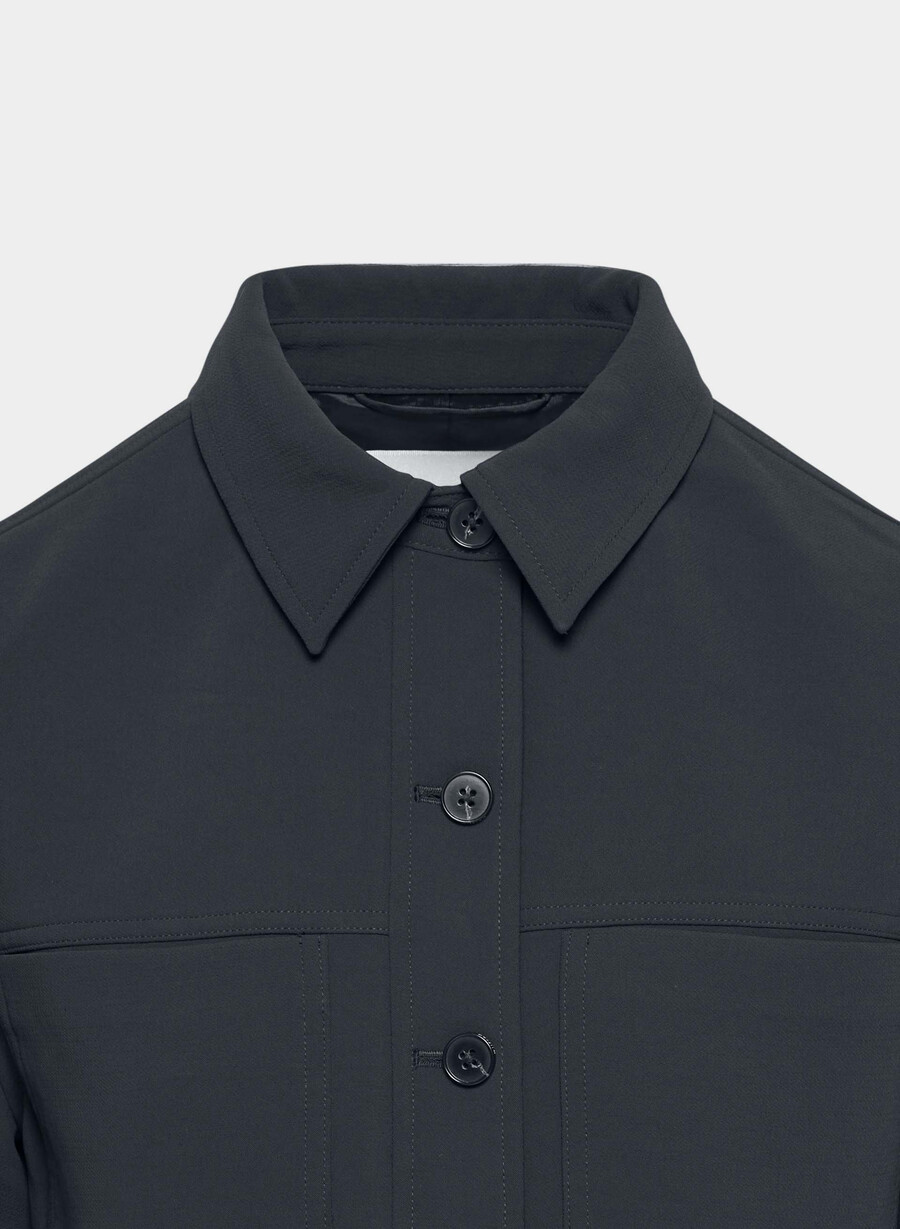 liten kort jakke - crepette dark nat navy