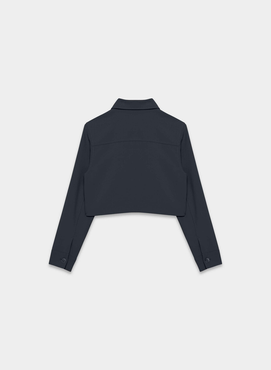 liten kort jakke - crepette dark nat navy