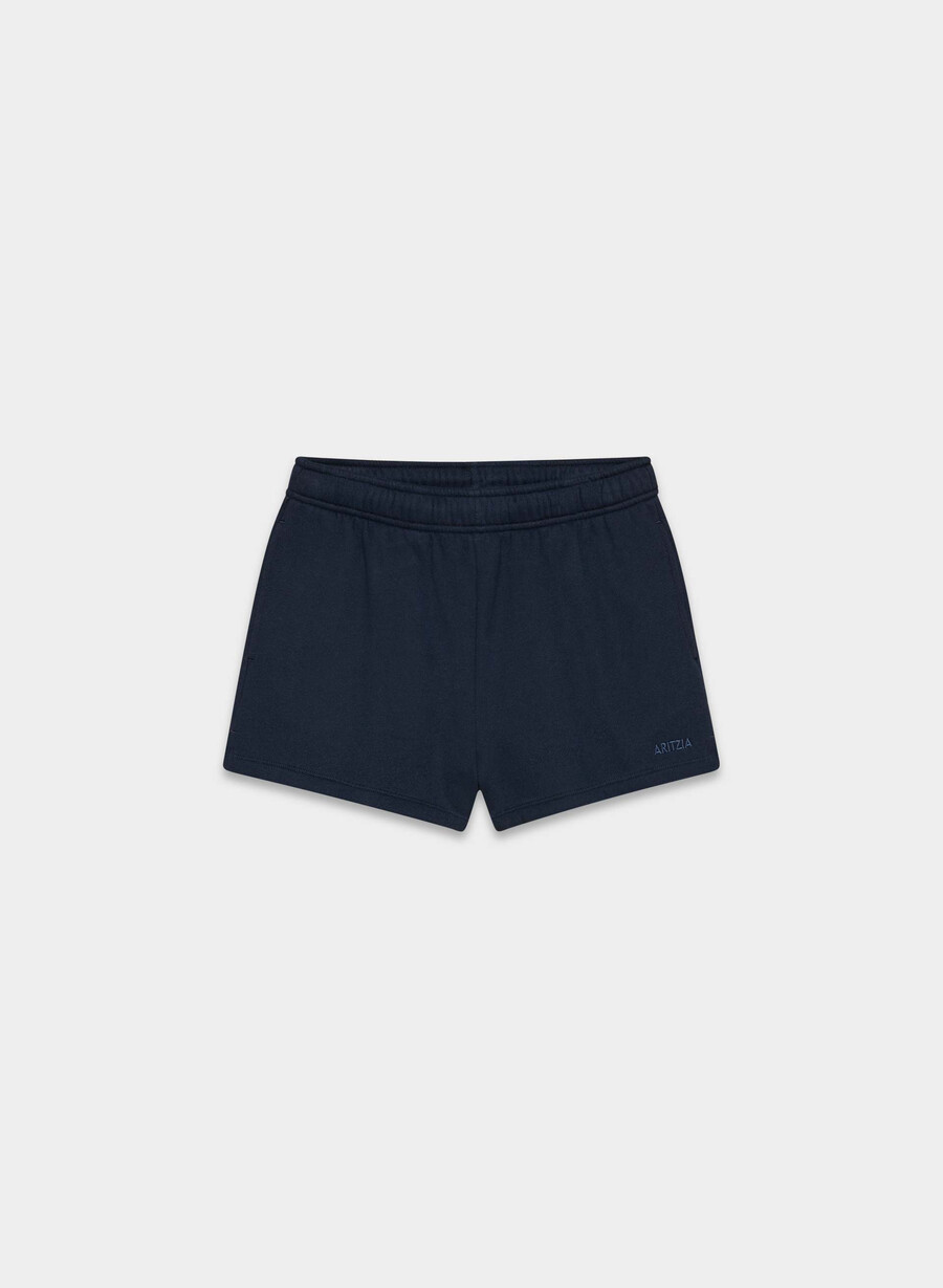 koselig svettefleece mega høyttaljet minishorts admiral