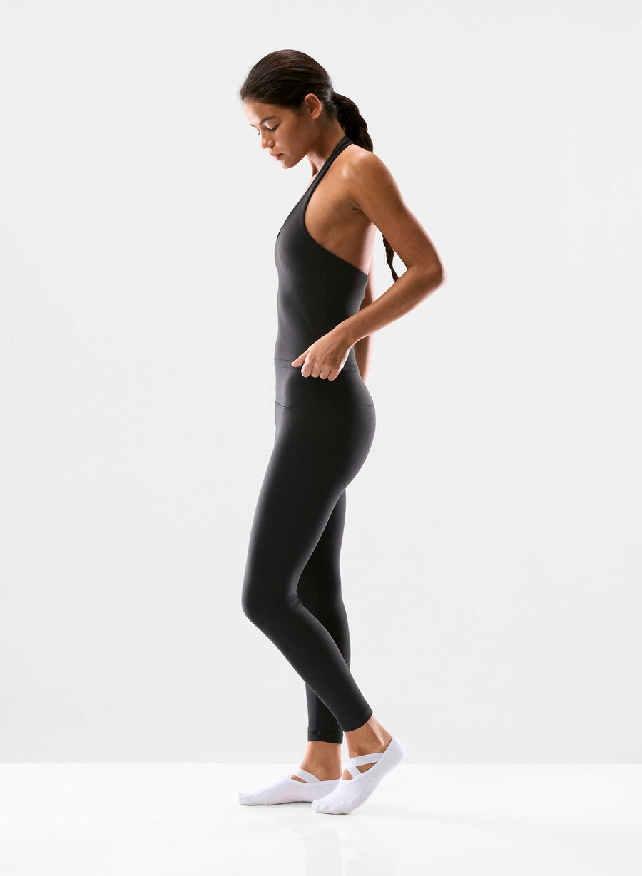butter prime halter sports tanktop svart