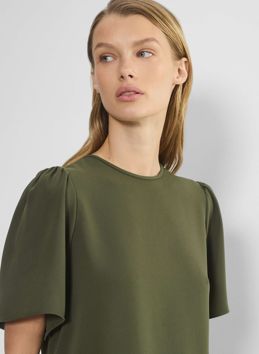 matilda-bluse mØrk oliven