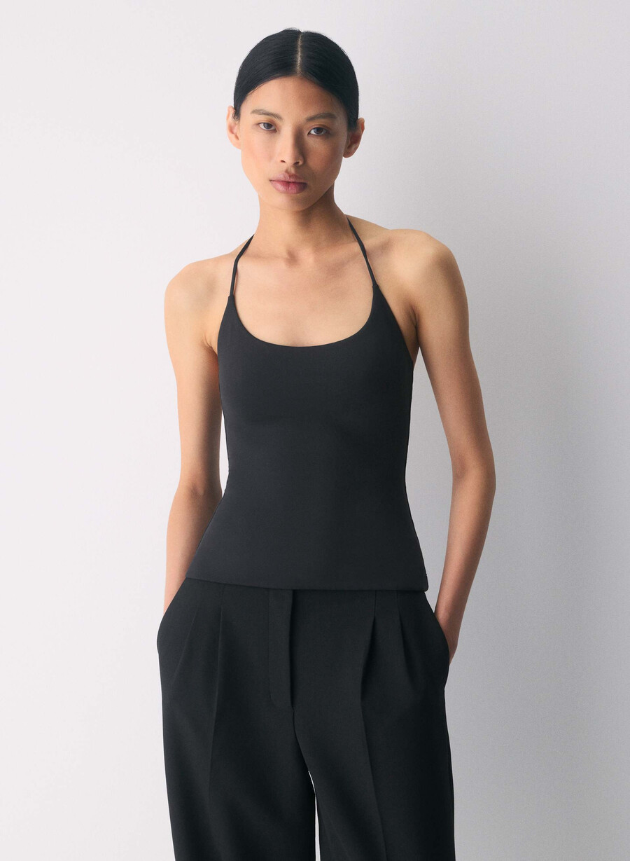 original contour grace halter topp svart