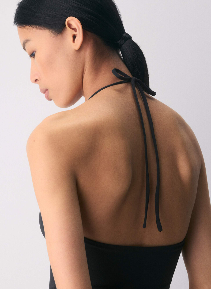 original contour grace halter topp svart