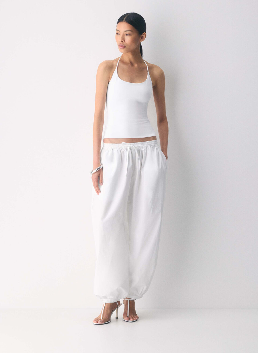 original contour grace halter topp lyshvit