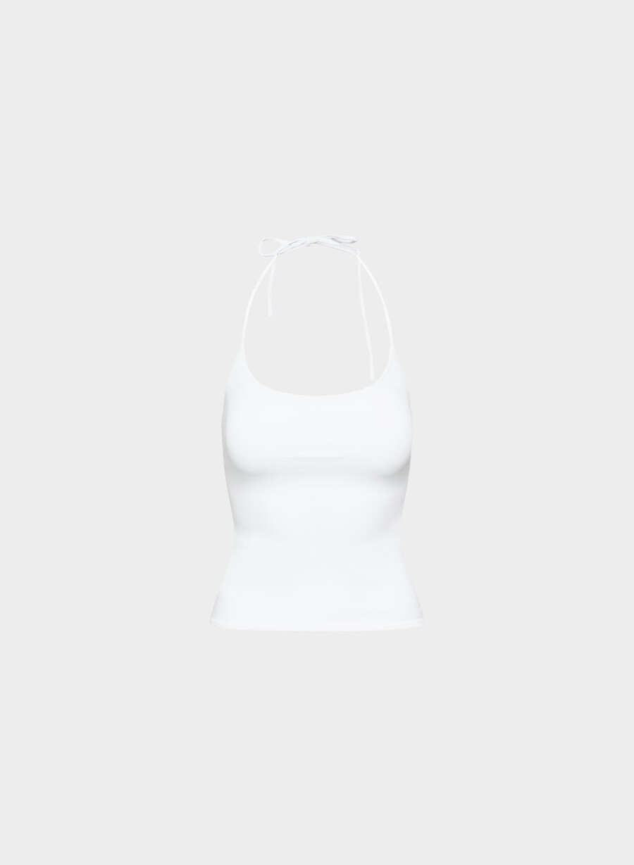 original contour grace halter topp lyshvit