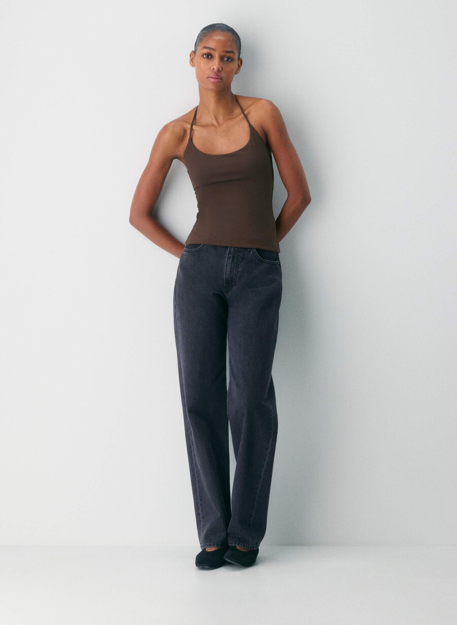 original contour grace halter topp rik mokkabrun