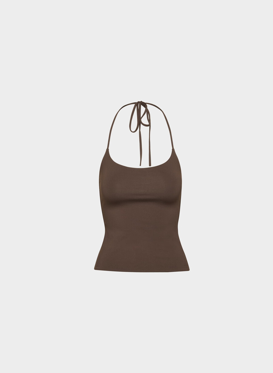 original contour grace halter topp rik mokkabrun