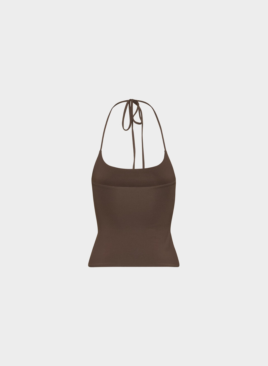 original contour grace halter topp rik mokkabrun
