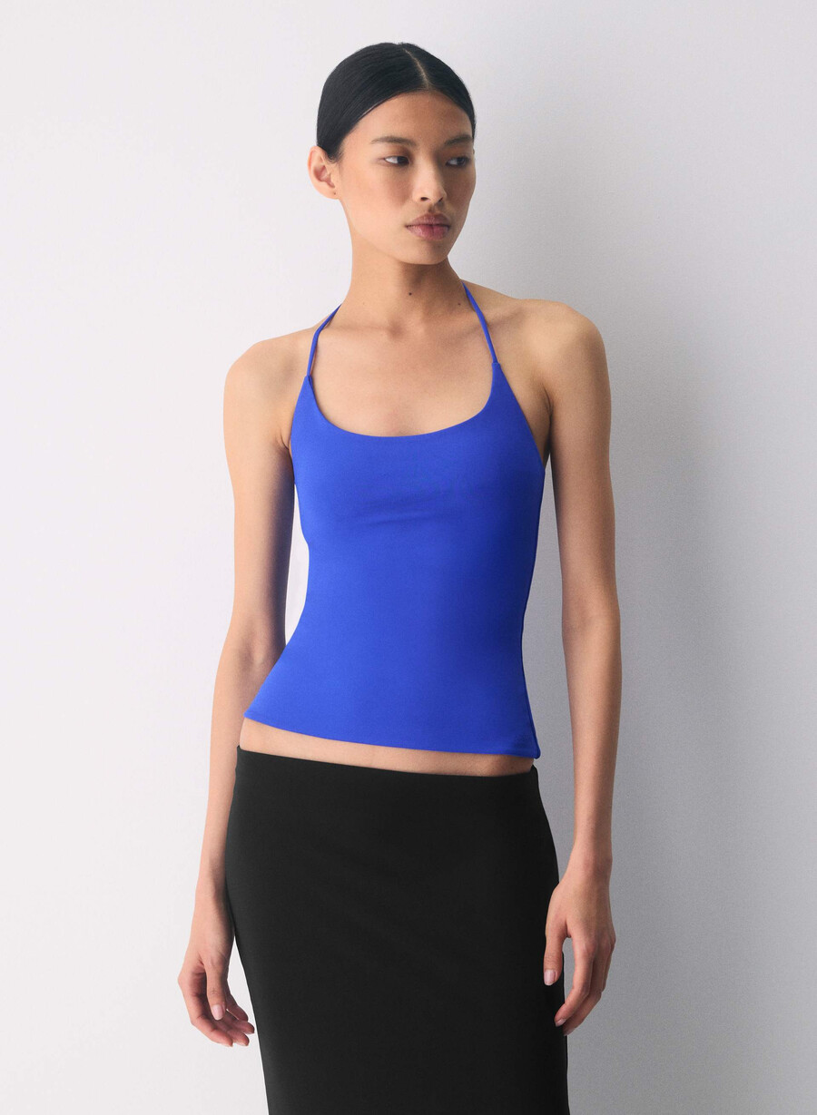 original contour grace halter topp ablaze blÅ