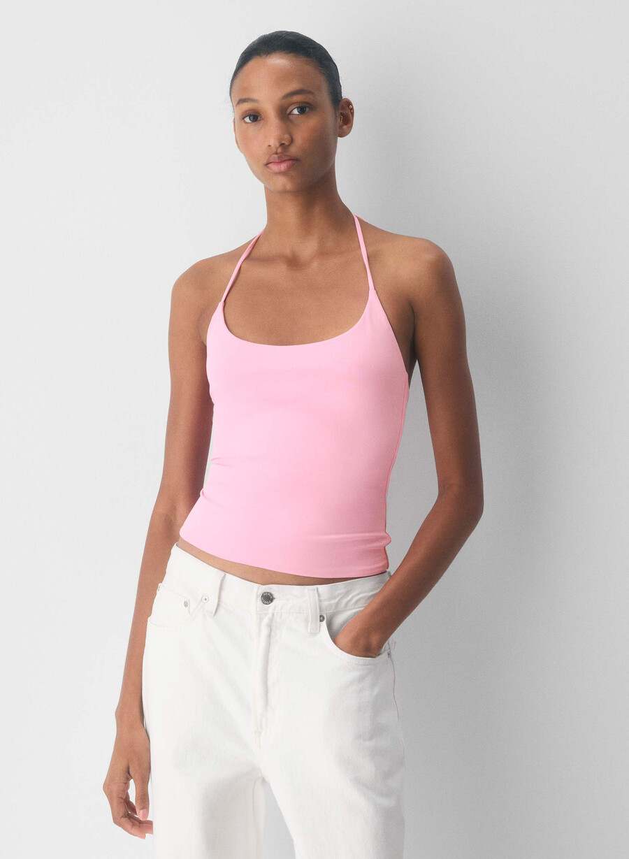 original contour grace halter topp jellybean rosa