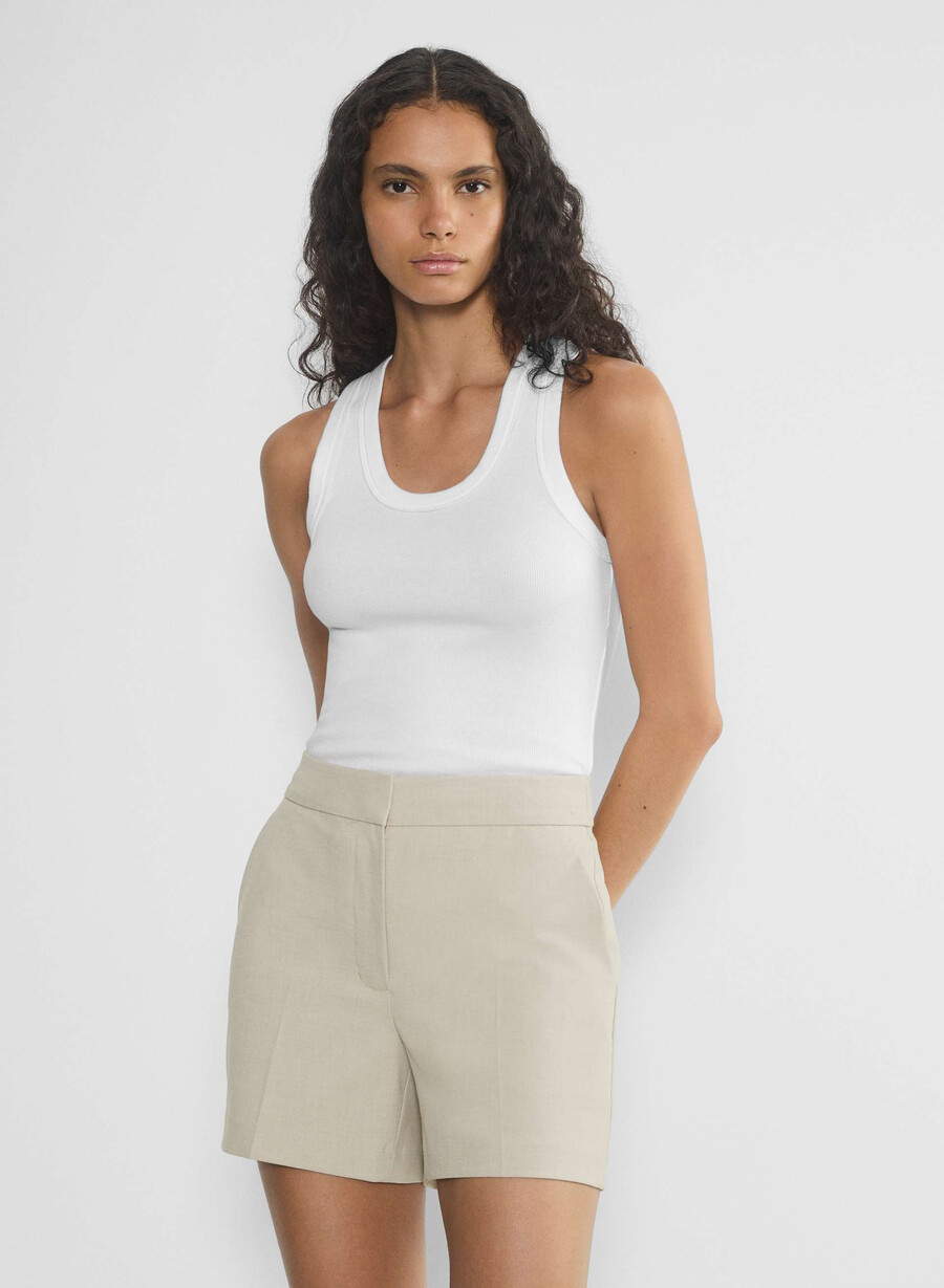 the limitless short mid-thigh - reessential light heather matte pearl