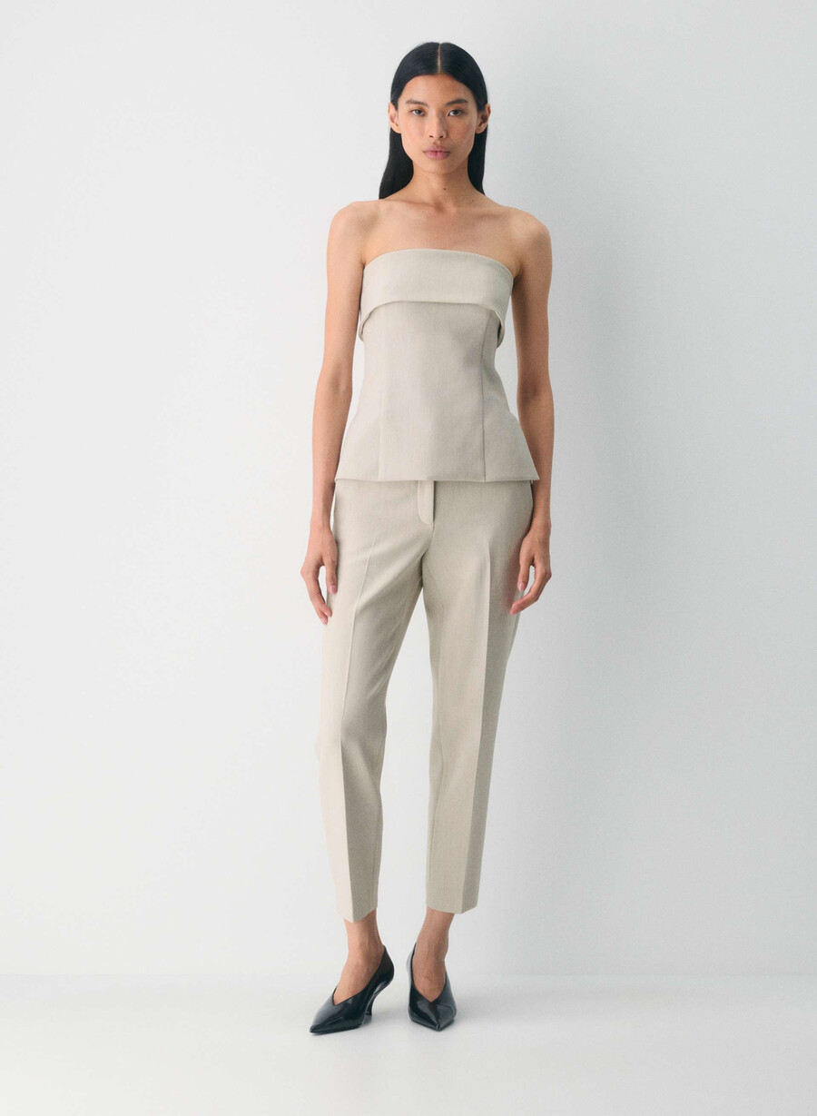 markova pant - reessential heather matte pearl