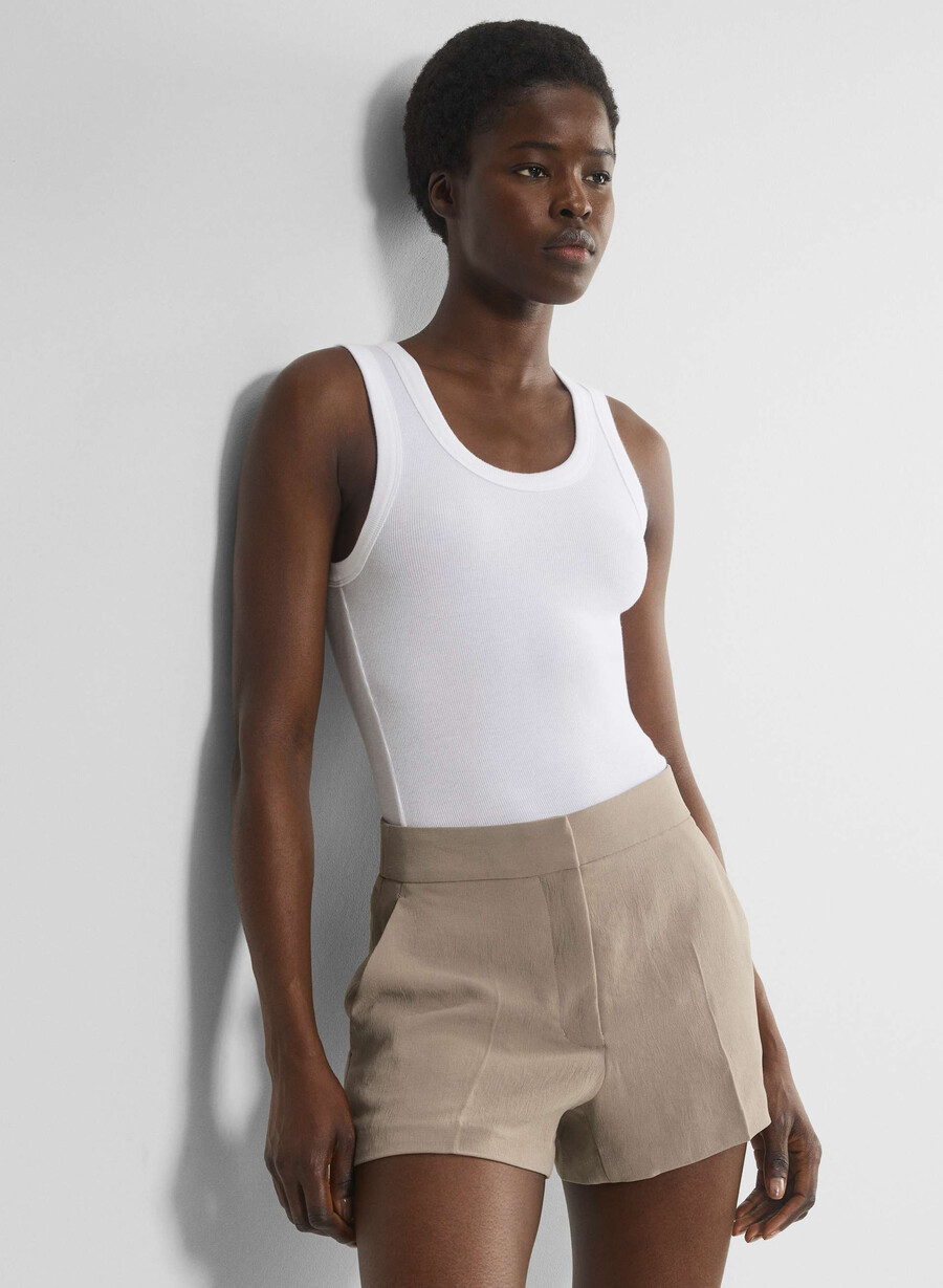 limitless short curve-fit mini – crepette nomad taupe