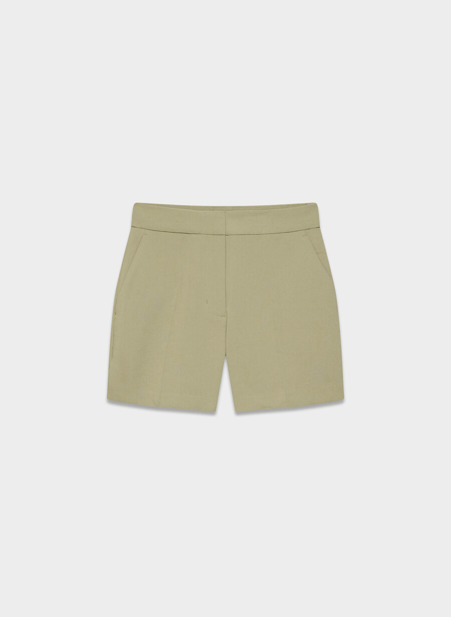 limitless short curve-fit mid-thigh – crepette soltØrket oliven