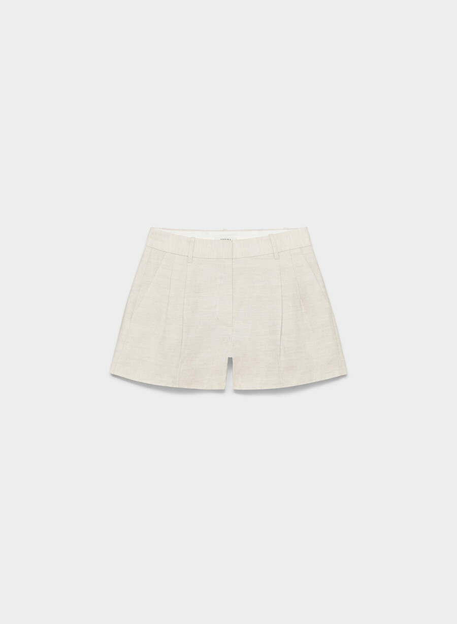 the effortless short curve-fit mini – cruiselinen naturlig ecru