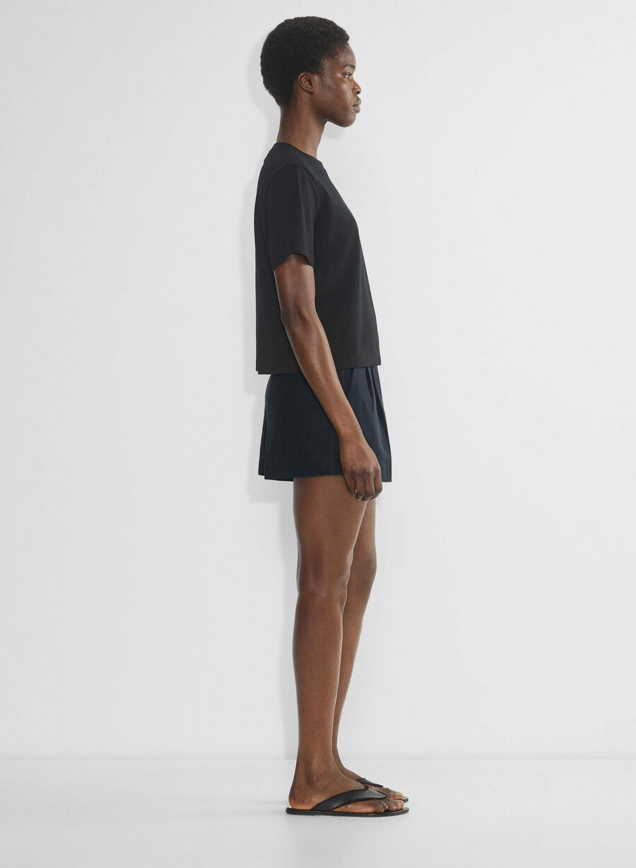 the effortless short curve-fit mini – cruiselinen dark nat navy