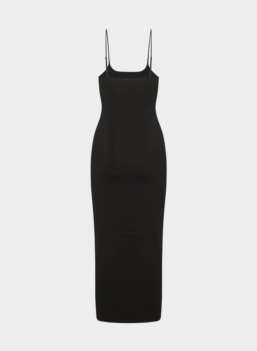 casual contour summon maxi cami-kjole svart