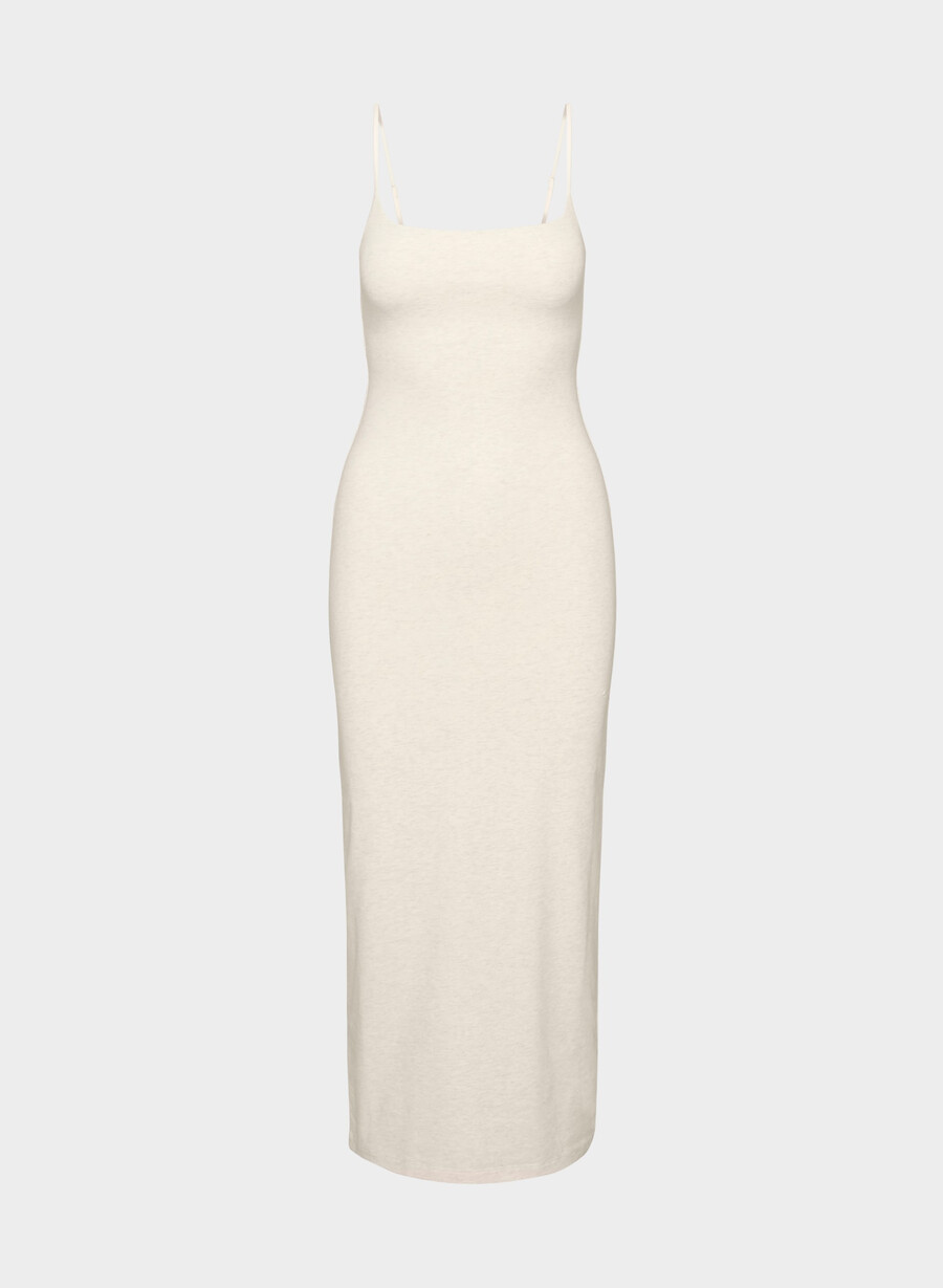 casual contour summon maxi cami-kjole heather light oatmea