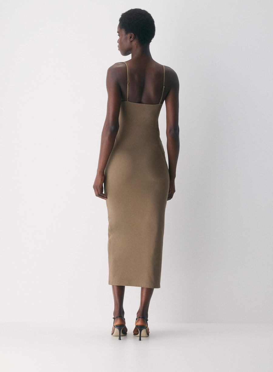 casual contour summon maxi cami-kjole folio brun