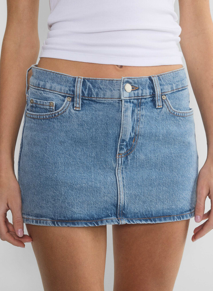 denim forum alba micro denimskjørt no-stress lysblÅ