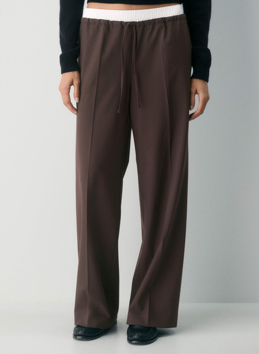 equity pant svarthvit