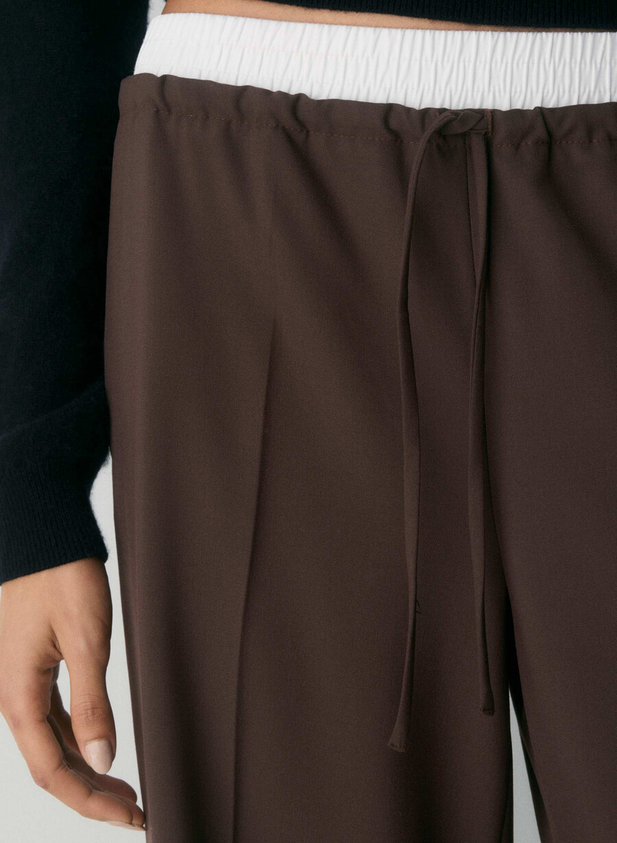 equity pant svarthvit