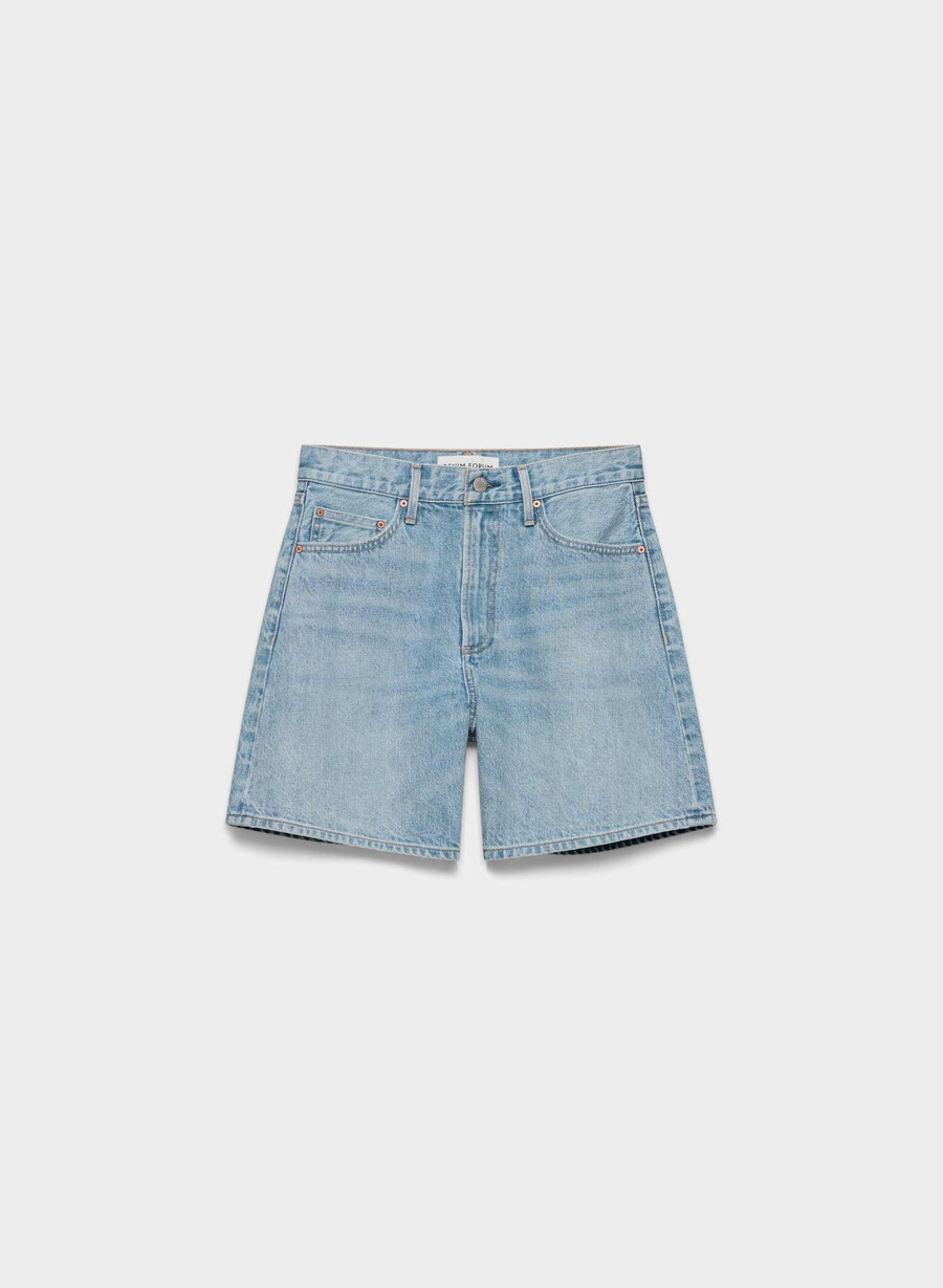 denim forum 90-tallets vintage høye baggy denimshorts 7 år bleu taboo