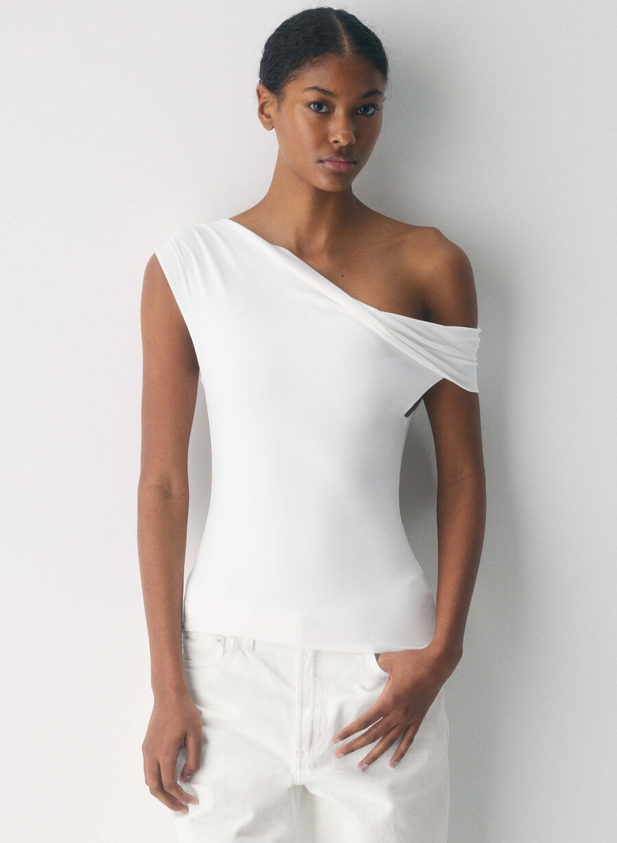avslappet contour ravish topp hvit