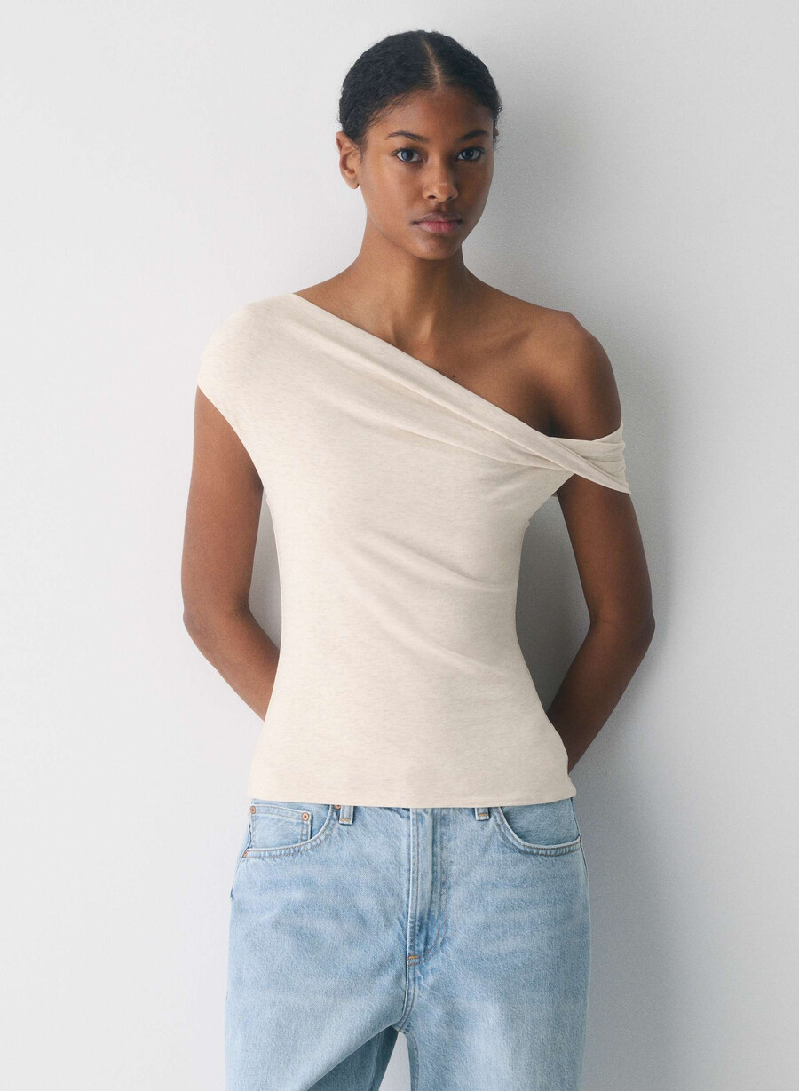 avslappet contour ravish-topp heather light oatmea