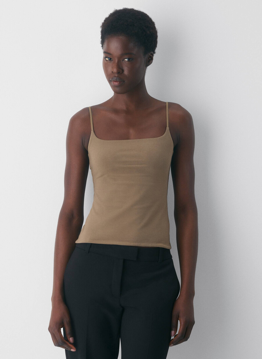 casual contour presence cami-top folio brun