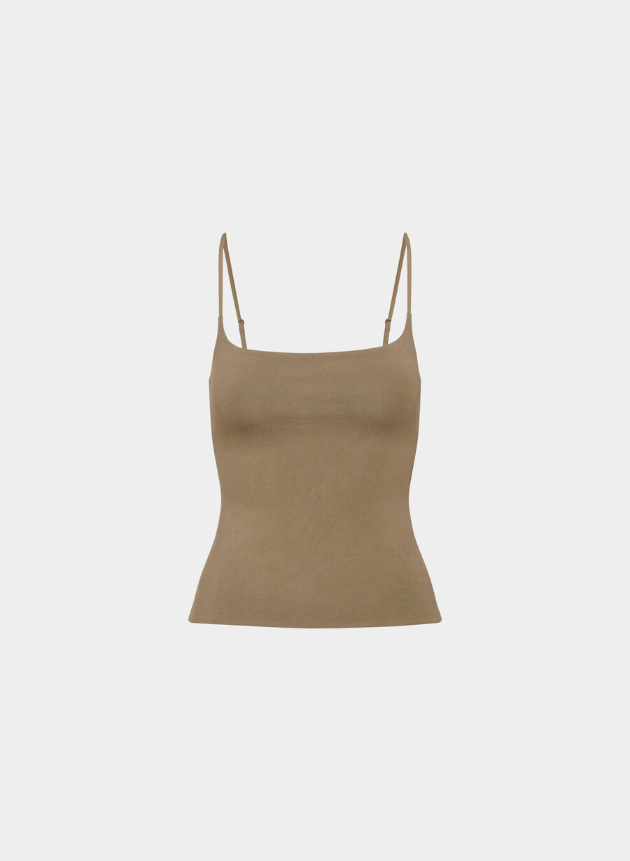 casual contour presence cami-top folio brun